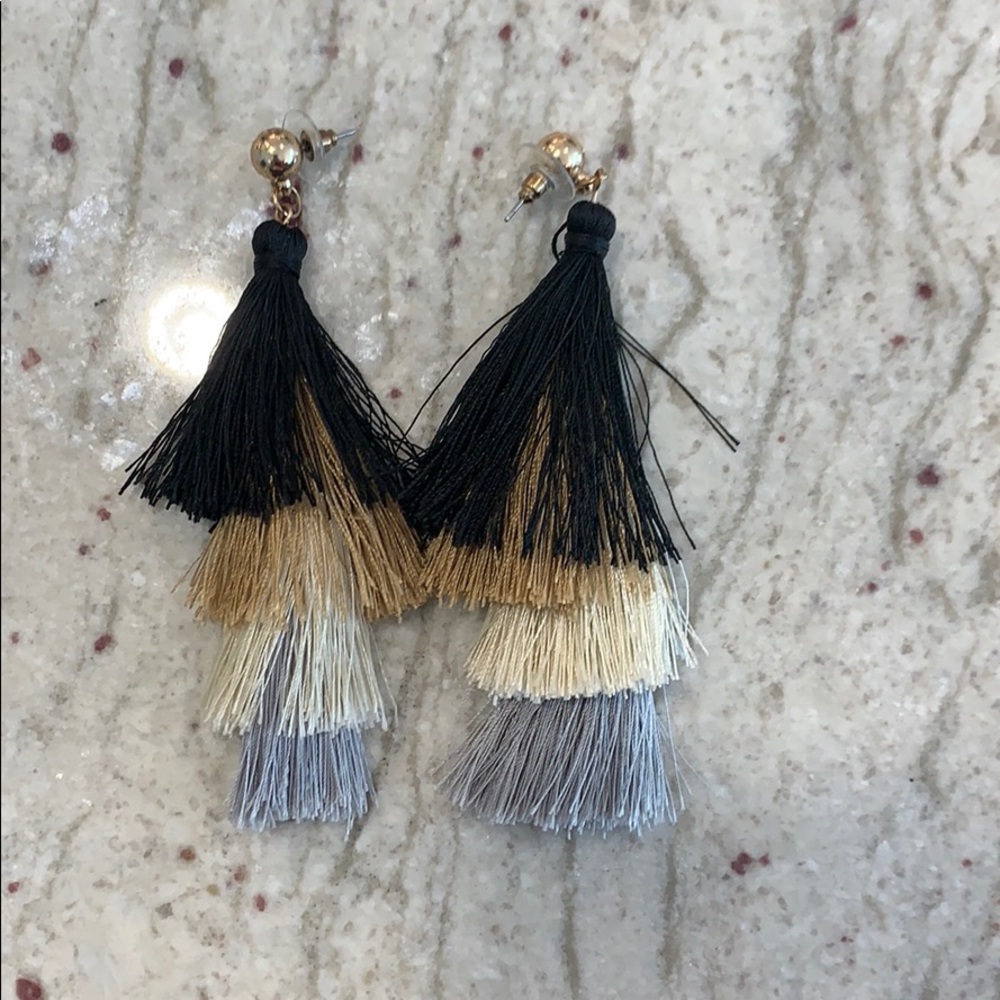 Tiered Tassel Earrings